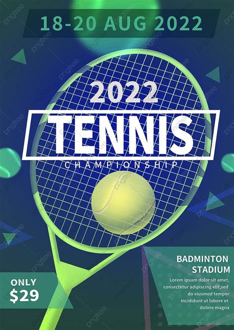 Tennis Club Flyer Template