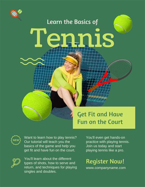 Tennis Flyer Template 1