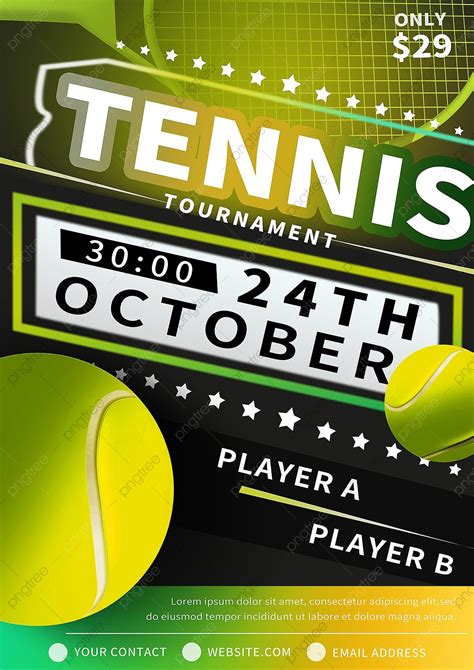 Tennis Flyer Template 6