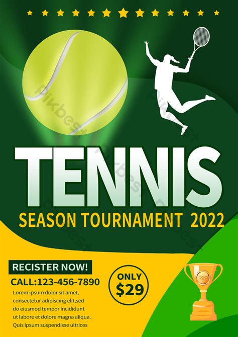 Tennis Tournament Flyer Template