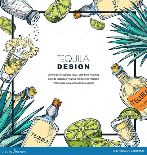 Tequila Label Design Templates