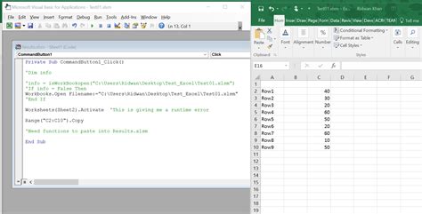 Testing VBA Code