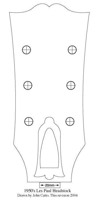 Testing and Verifying Les Paul Headstock Template