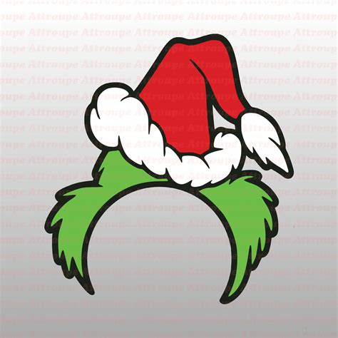 The Grinch's Hat Template