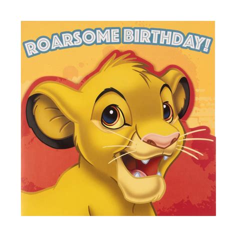 The Lion King Birthday Card Design