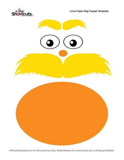 The Lorax's Hat Template