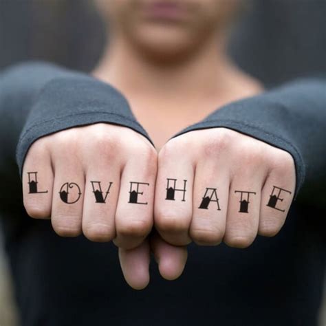 The Meaning Behind Love and Hate Tattoos