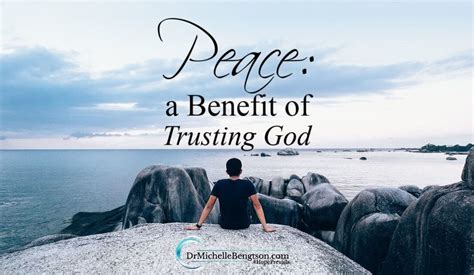 The Peace That Comes from Trusting God