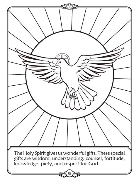 The Holy Spirit Coloring Page