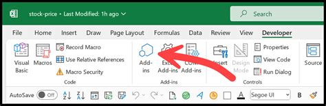 Third Party Add In Dot in Excel