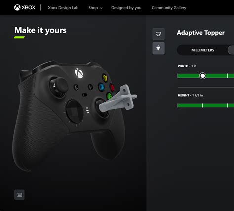 Description of Thumbstick Customization Software