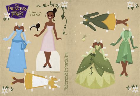 Tiana Paper Doll