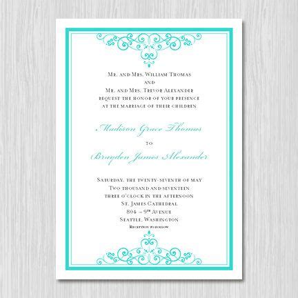 Tiffany Blue Invitation Examples