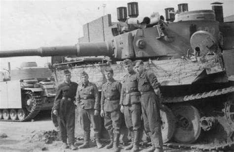 A Tiger I tank crew during World War II