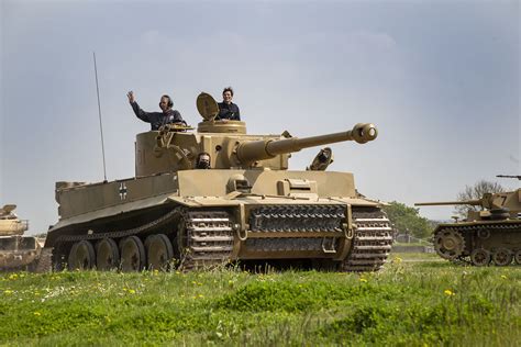 A Tiger I tank in action during World War II