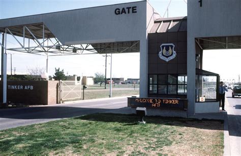 Tinker Afb Oklahoma Base Entrance