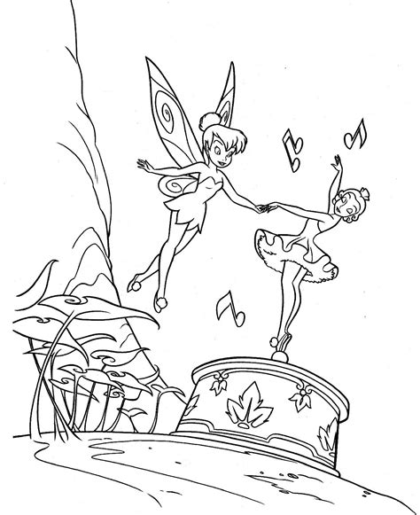 Tinkerbell coloring pages to print