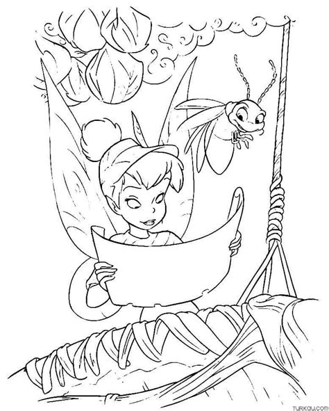 Tinkerbell in Pixie Hollow coloring page