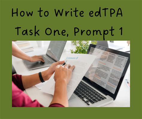 Tips for Completing edTPA Task 1