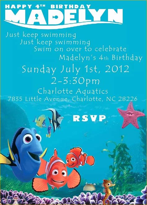 Tips for Creating Finding Nemo Invitations