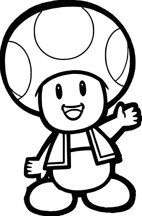 Toad Coloring Pages