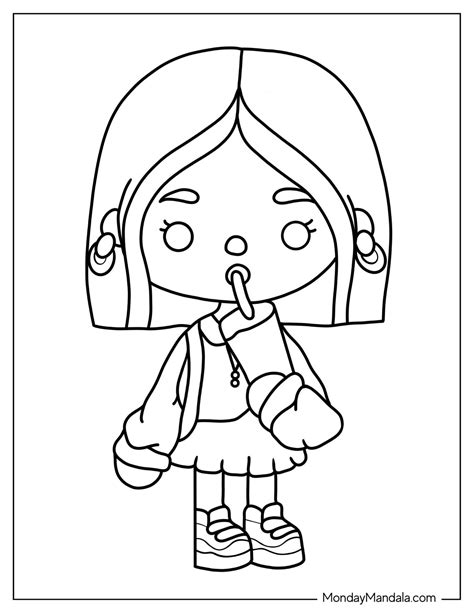 Toca Boca Coloring Pages for Kids