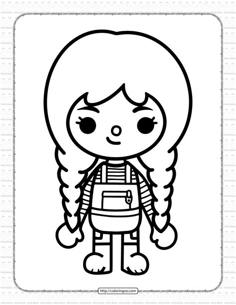 Toca Boca Coloring Pages for Older Kids