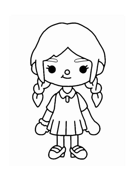 Toca Boca Coloring Pages with Characters