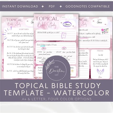 Topical Bible Study Template