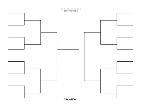 Tournament Bracket Printable