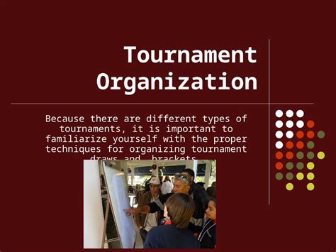 tournament organization