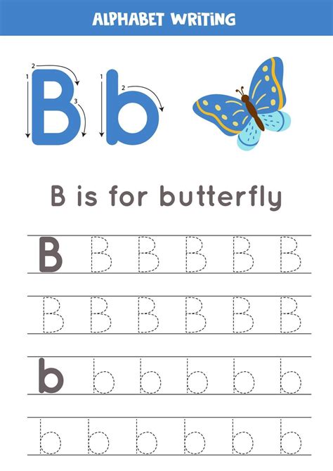 Tracing the Letter B