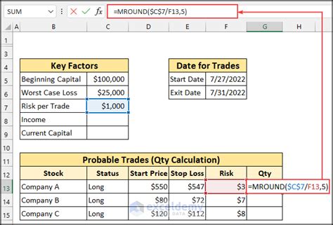 Trade Management Excel