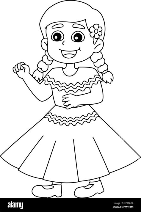 Traditional Hispanic Clothing Coloring Pages