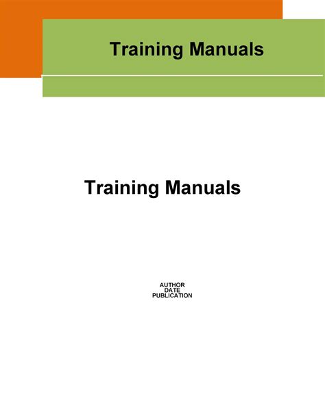 Training Manual Templates in Word