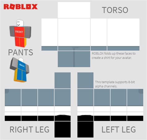 Transparent Pants Template 6