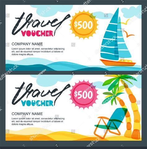 Travel Voucher Template Example