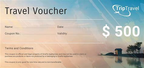 Travel Voucher Template Gallery 1