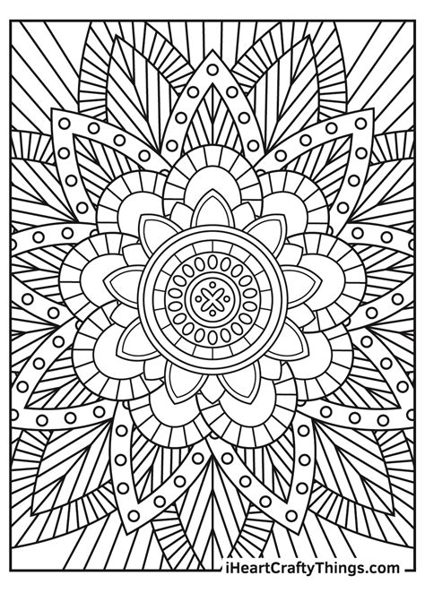 Trees Stress Relief Coloring Pages