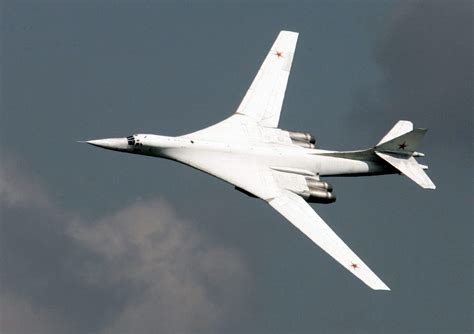 Tu-160 Strategic Bomber in flight