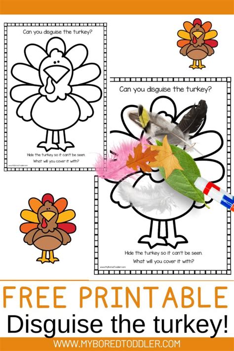 Turkey Disguise Project Printables For Kids