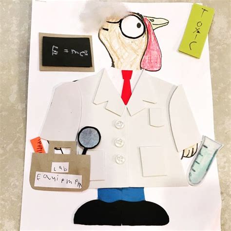 Turkey in Disguise Scientist Outfit