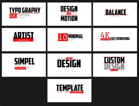 Typographic Design Template