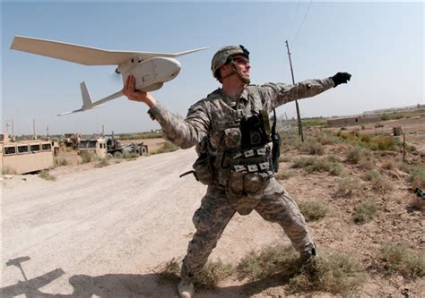 UAV Operator in front of a drone