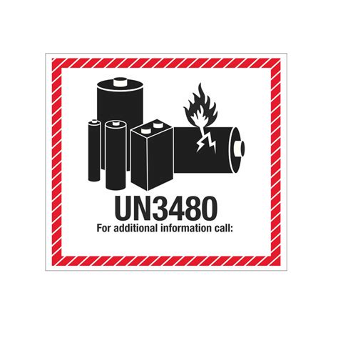 UN3480 Label for Lithium Battery Shipping