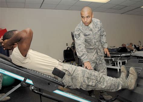 US Air Force Physical Therapist Patient