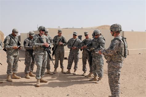 US Army Infantry Officer leading troops