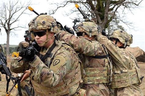 US Army Infantry Officer participating in exercises