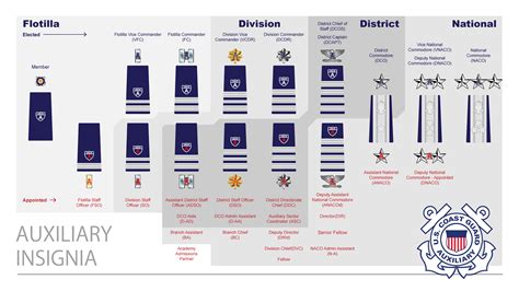 US Coast Guard Officer Ranks Structure