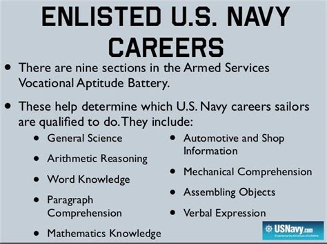 US Navy Career Options